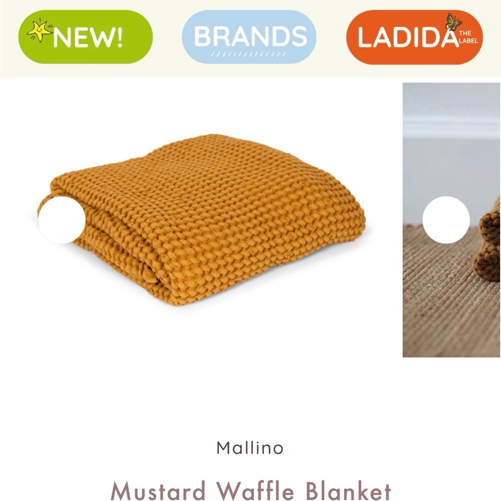 Mallino Waffle Knit Blanket - Picture 4 of 4